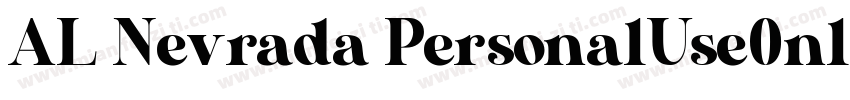 AL Nevrada PersonalUse0nly字体转换